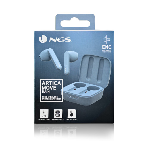 NGS ARTICA MOVE Auriculares Inalámbrico Dentro de oído Llamadas/Música Bluetooth Azul claro - Imagen 9