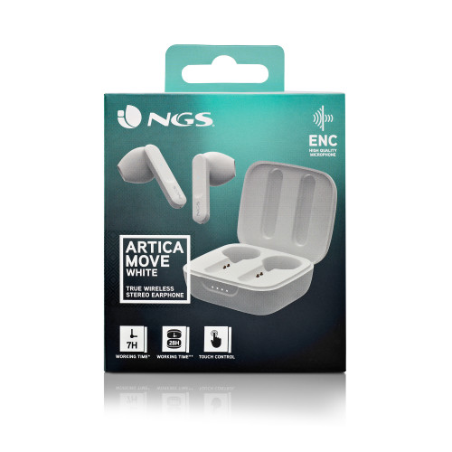 NGS ARTICA MOVE Auriculares Inalámbrico Dentro de oído Llamadas/Música Bluetooth Blanco - Imagen 9
