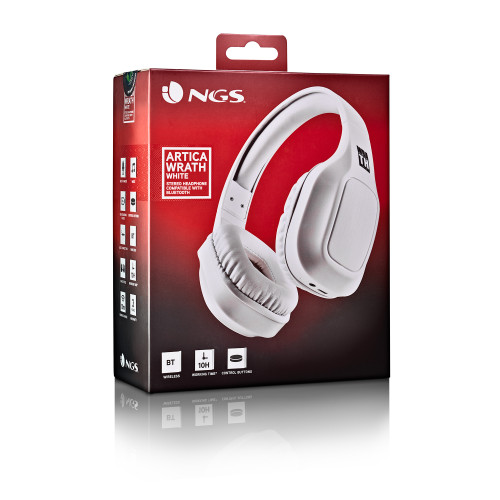 NGS ARTICA WRATH Auriculares Inalámbrico y alámbrico Diadema Llamadas/Música USB Tipo C Bluetooth Blanco - Imagen 9