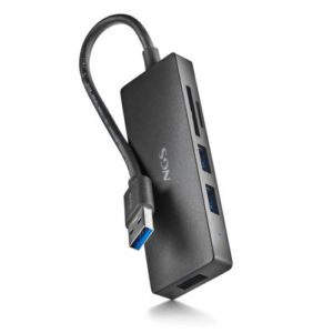 NGS IHUB READER USB 3.2 Gen 1 (3.1 Gen 1) Type-A 5000 Mbit/s Negro 8435430626049 | P/N: IHUBREADER | Ref. Artículo: 1411244