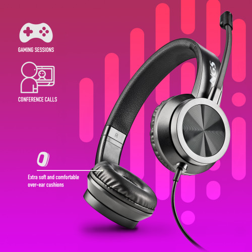 NGS MSX 11 PRO Auriculares Alámbrico Diadema Juego Negro - Imagen 5