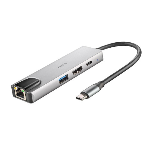 NGS NGS-HUB-0140 hub de interfaz USB 2.0 Type-C 5000 Mbit/s Aluminio, Negro - Imagen 3