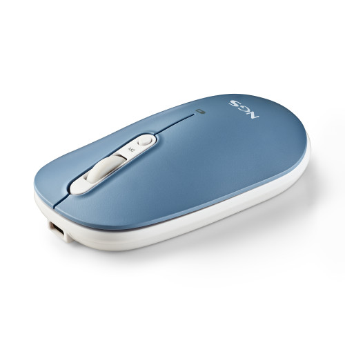 NGS SHELL RB ratón Oficina Ambidextro RF Wireless + Bluetooth Óptico 1600 DPI - Imagen 2