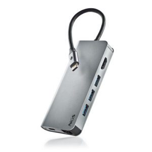 NGS WONDER DOCK 8 USB 2.0 Type-C Plata 8435430621839 | P/N: WONDERDOCK8 | Ref. Artículo: 1411233