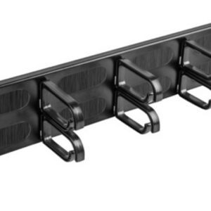 ORGANIZADOR DE CABLES LANBERG 10 ANILLOS 19" 2U TIPO B CON CEPILLO NEGRO 5901969413946 AK-1204-B