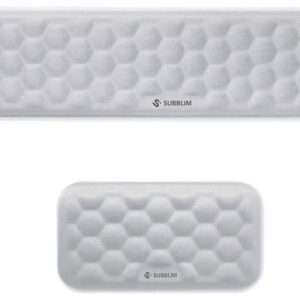 PACK REPOSAMUÑECAS SUBBLIM ERGO AIRPADDING RATON TECLADO PLATEADO 8436586743192 SUBMP-04E011
