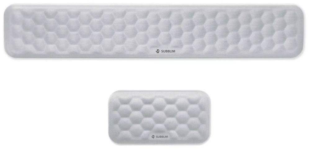 PACK REPOSAMUÑECAS SUBBLIM ERGO AIRPADDING RATON TECLADO PLATEADO 8436586743192 SUBMP-04E011