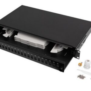 PATCH PANEL LANBERG 1U 19" FIBRA OPTICA 24 PTS SC SIMPLEX O 24 PTS LC DUPLEX BK 5901969430639 FOP1-24SS-LDB