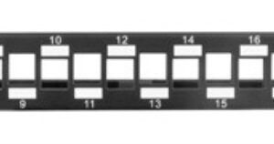 PATCH PANEL LANBERG 24PUERTOS 1U RACK 19 ESCALONADO ORGANIZADOR MOD KEYSTONE BK 5901969423594 PPKS-1224-B