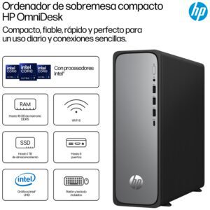 PC HP OMNIDESK SLIM S03-0020NS i3-14100 8GB 512GB FDOS 0821844691663 D9MA9EA