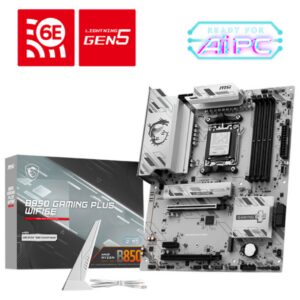 PLACA BASE MSI B850 GAMING PLUS WIFI6E 256GB 4711377365321 911-7E80-001