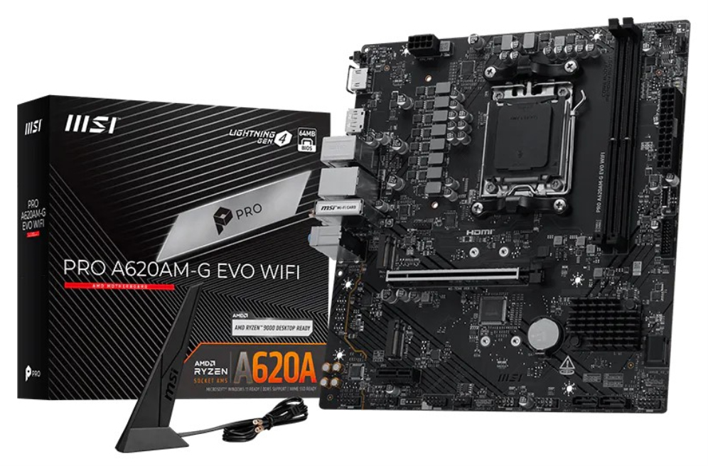 PLACA BASE MSI PRO A620AM-G EVO WIFI AMD DDR5 4711377417501 911-7E96-001