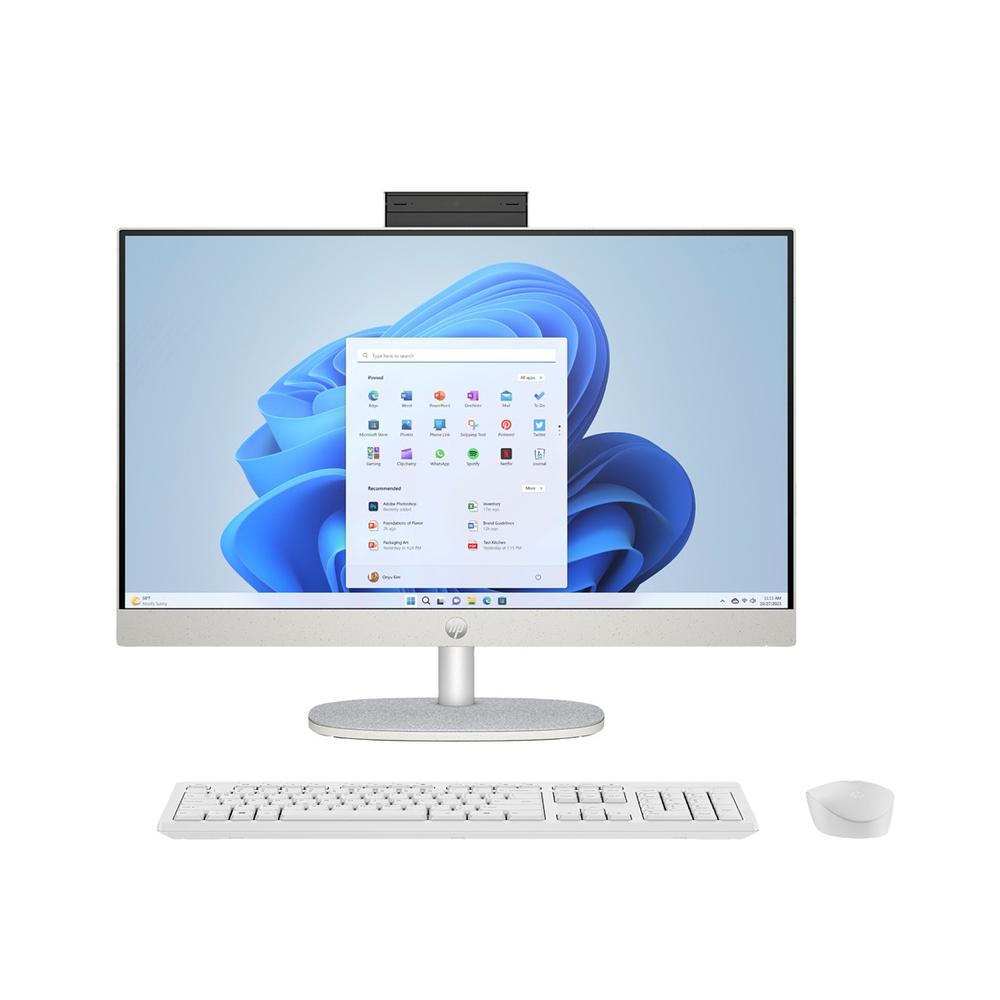 Ordenador all in one hp 24 - cr0014ns cel n100 - 8gb - ssd 512gb - 23.8 pulgadas - freedos - blanco - Imagen 2
