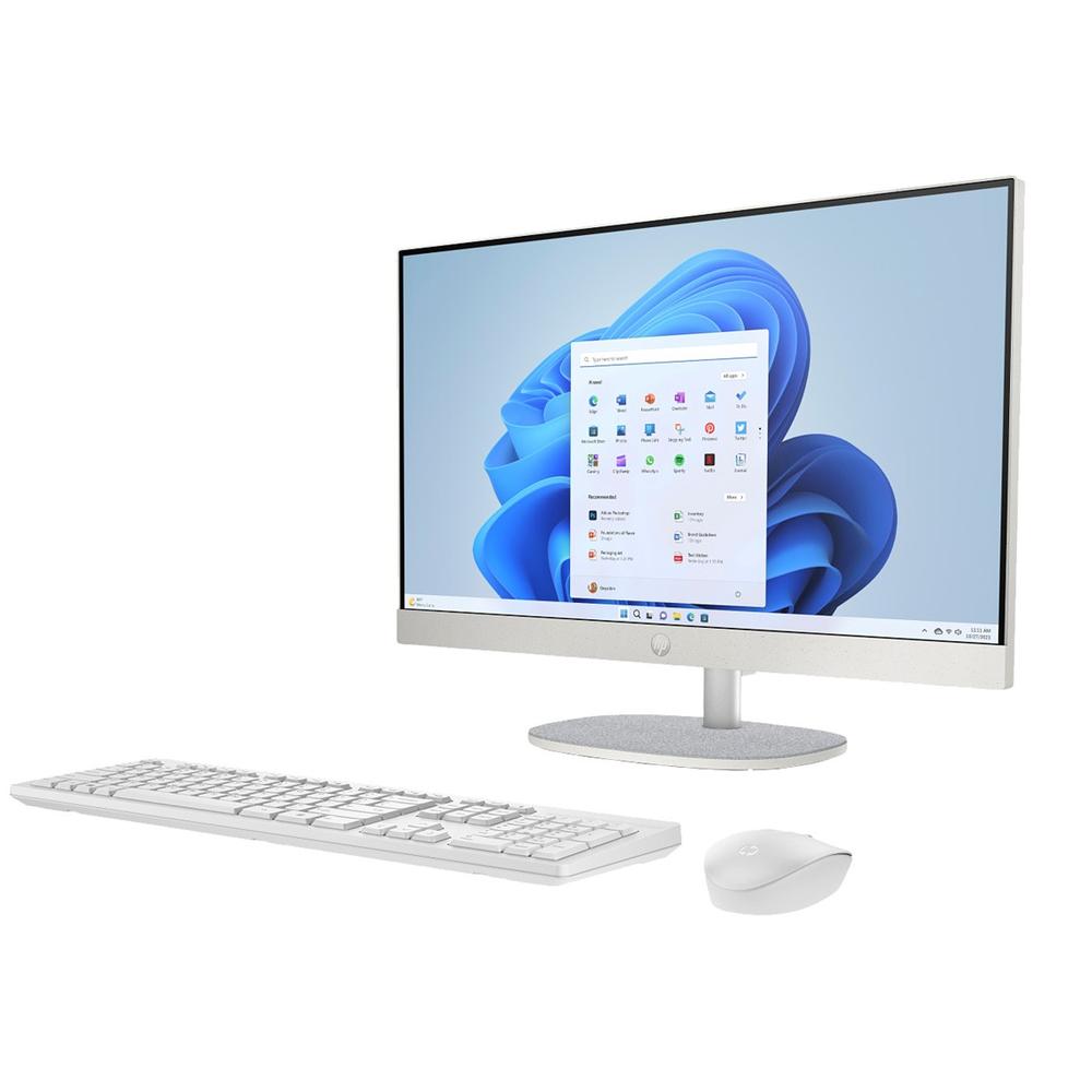 Ordenador all in one hp 24 - cr0014ns cel n100 - 8gb - ssd 512gb - 23.8 pulgadas - freedos - blanco - Imagen 3