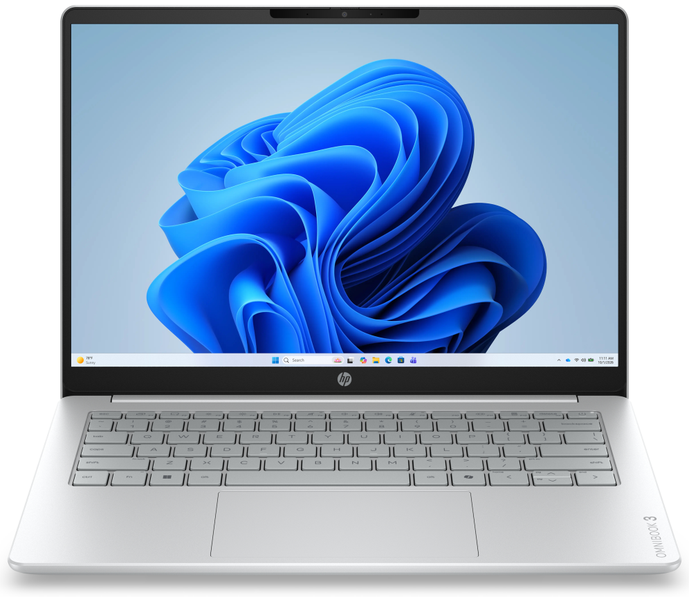 PORTATIL HP OMNIBOOK 3 14-ht0014nsx CORE 7-255U 8GB 512GB 14" W11H noAC PLATA 0821844753156 DA1F8EA