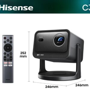 PROYECTOR TRICHROMA HISENSE C3 4K UHD 300" 2500 LUMENES DOLBY VISION IMAX C3