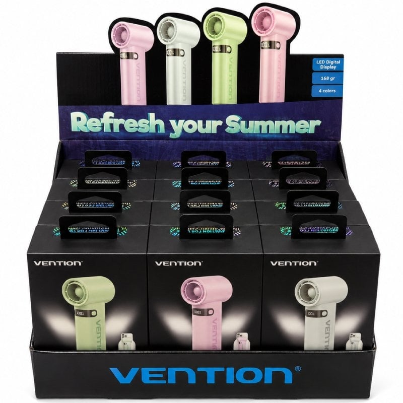 Pack 12 Ventiladores de Mano Vention PBE-PACK2/ 100 velocidades 6979823761150 PBE-PACK2 VEN-VENT PBE-PACK2