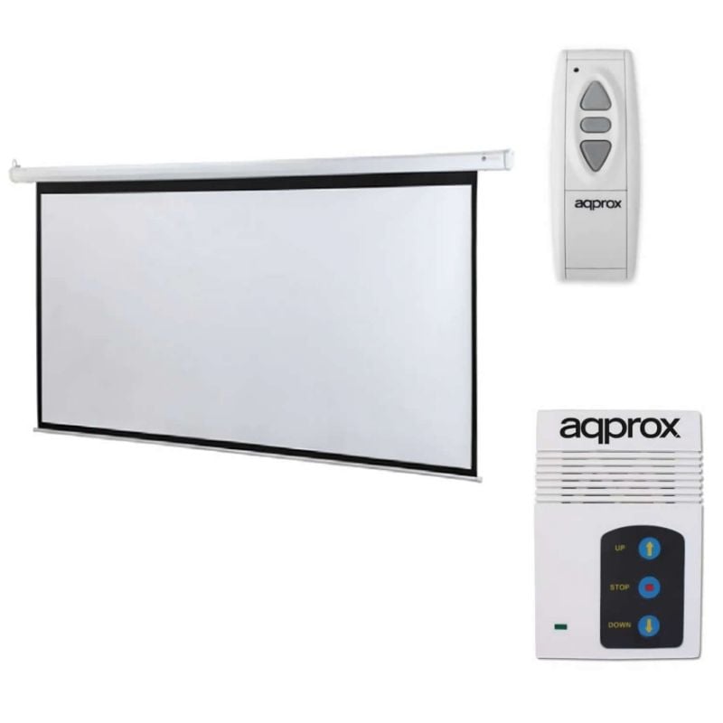 Pantalla de Proyección Eléctrica Approx appP106E/ 234 x 131cm 8435099517238 APPP106E APP-PAN MURAL APPP106E