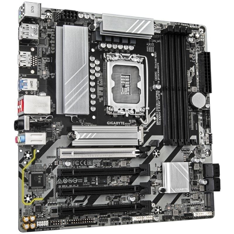 Placa Base Gigabyte B860M DS3H WIFI6E Socket 1851/ DDR5/ PCIe 5.0/ Micro ATX - Imagen 2