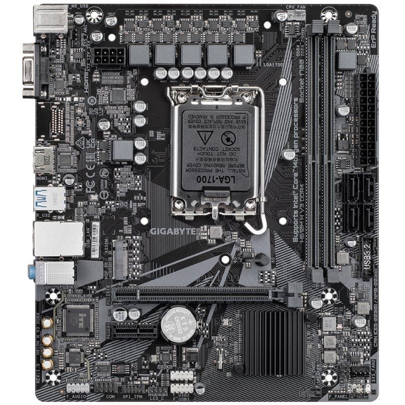 Placa Base Gigabyte H610M H V3 DDR4 Socket 1700/ DDR4/ PCIe 4.0/ Micro ATX - Imagen 2