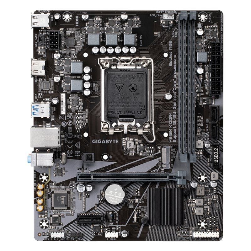 Placa Base Gigabyte H610M K DDR4 Socket 1700/ DDR4/ PCIe 4.0/ Micro ATX - Imagen 2