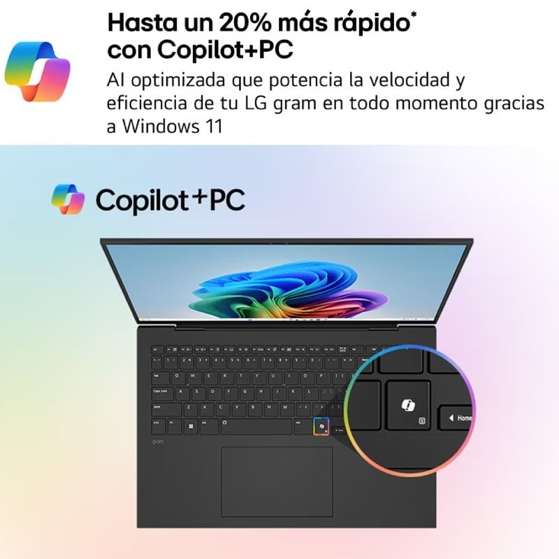 Portátil LG Gram 17ZD90TL-G.AX85BN Intel Core Ultra 7-258V/ 32GB/ 512GB SSD/ 17"/ Sin Sistema Operativo - Imagen 2
