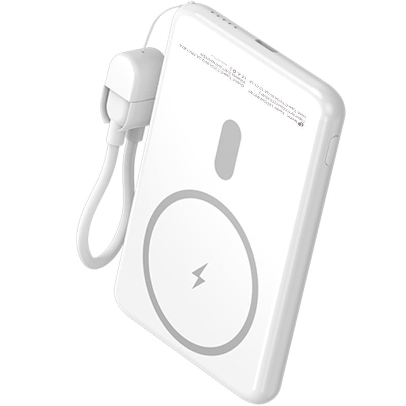 Powerbank 5000mAh Leotec LEPOWW20W5W/ 20W/ Wireless/ Blanca/ Incluye Cable USB Tipo-C - Imagen 4