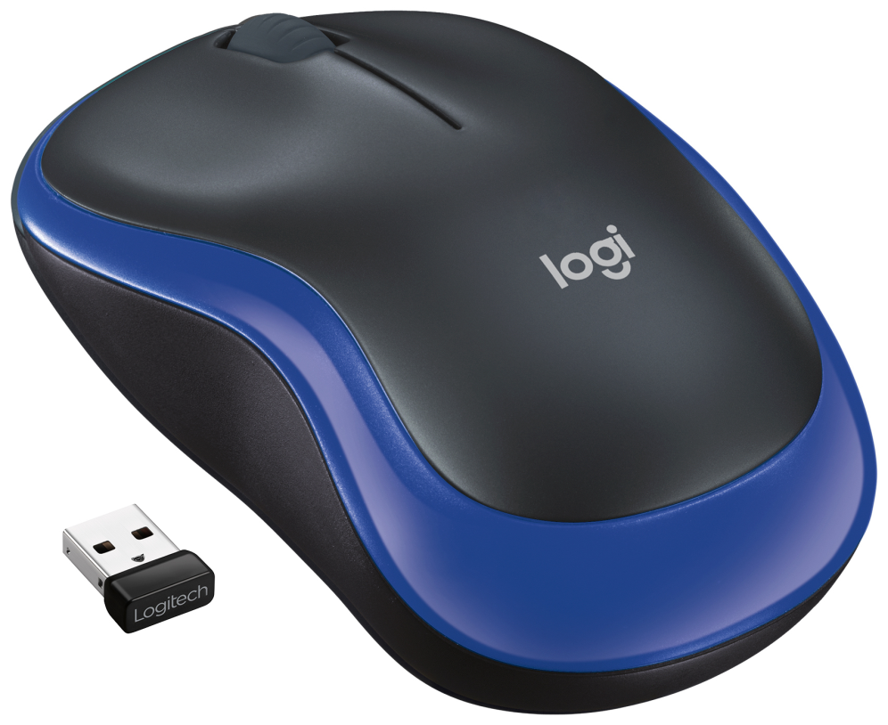 RATON LOGITECH M185 AZUL RF INALAMBRICO PILAS 5099206028838 910-002236