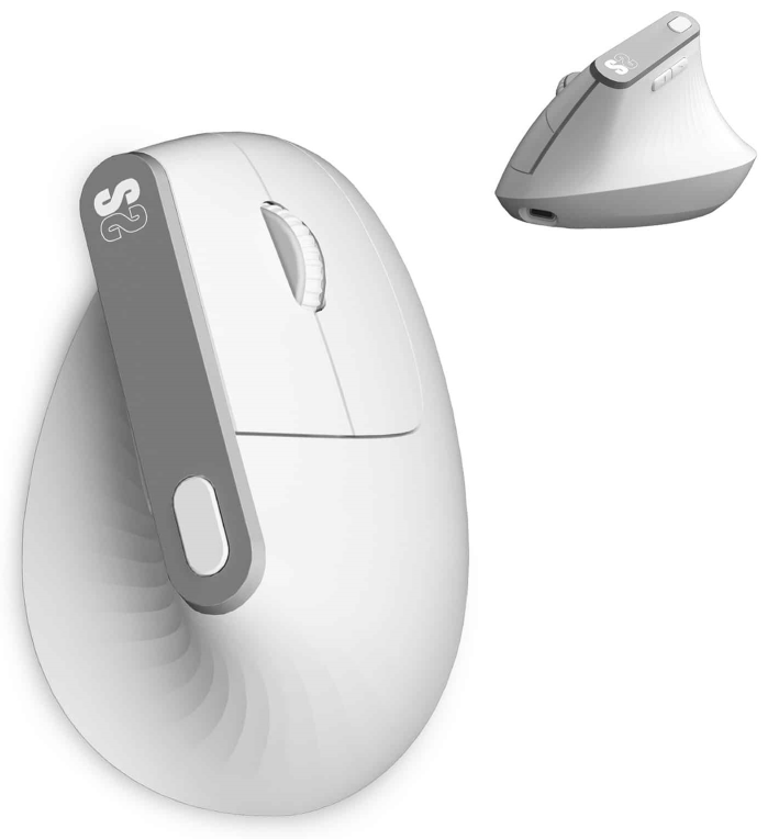 RATON SUBBLIM NATURE VERTICAL ERGO DUAL BATTERY WHITE 8436586743086 SUBMO-EDNVW02