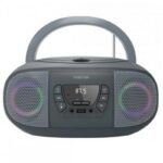 Radio CD Fonestar BOOM-GO-G/ 13W/ a Pilas/ con Cable/ Gris 8422521001151 BOOM-GO-G FONE-CD BOOM-GO-G