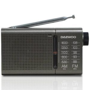Radio Portátil Daewoo DW1035/ a Pilas/ Gris Oscuro 8436533800008 DW1035 DAE-RADIO DW1035
