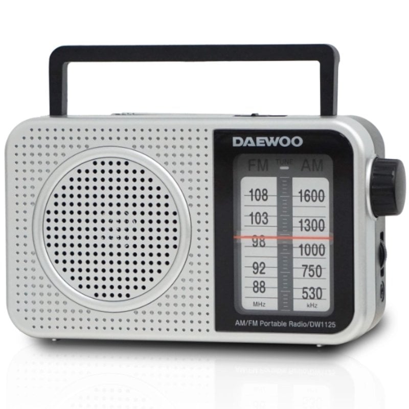 Radio Portátil Daewoo DW1125/ a Pilas/ Gris Metalizado - Imagen 2