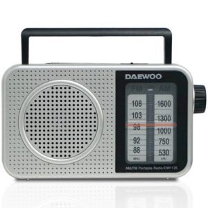 Radio Portátil Daewoo DW1125/ a Pilas/ Gris Metalizado 8436533800015 DW1125 DAE-RADIO DW1125