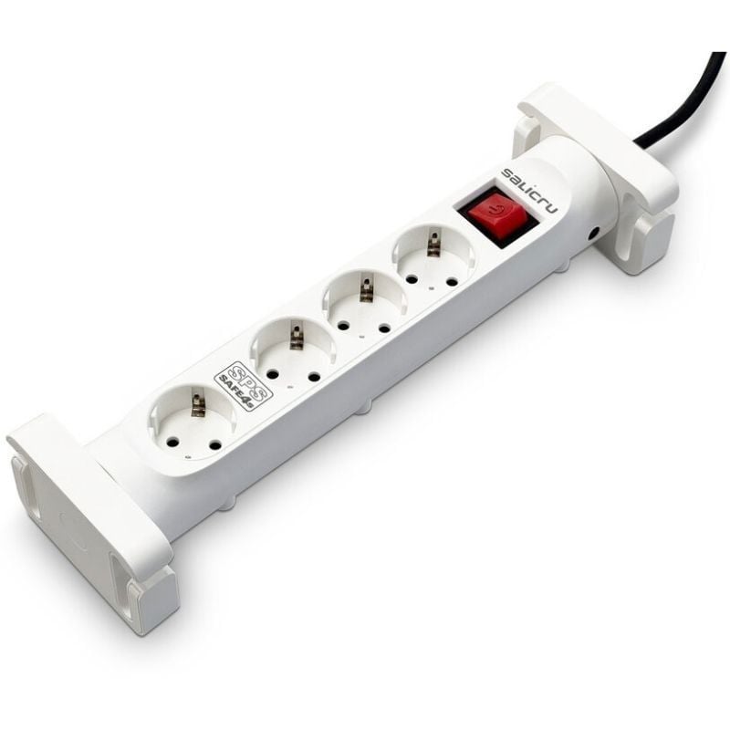Regleta con interruptor Salicru SAFE 4S/ 4 Tomas de corriente/ Cable 1.4m/ Blanca 8436584875604 680DA000001 SLC-SPS SAFE 4S