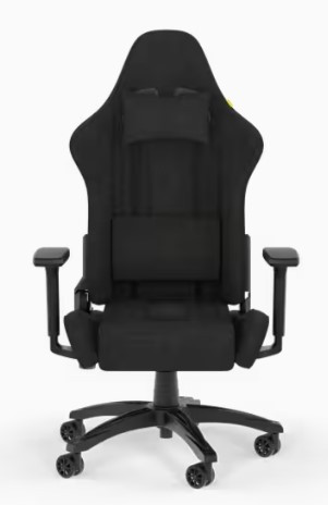 SILLA CORSAIR GAMING TC100 RELAXED FABRIC NEGRA CF-9010051-WW - Imagen 2