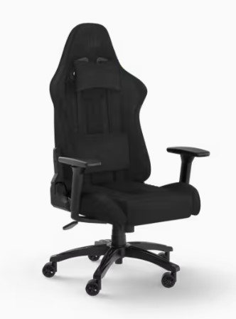 SILLA CORSAIR GAMING TC100 RELAXED FABRIC NEGRA CF-9010051-WW 0840006694915 | P/N: CF-9010051-WW | Ref. Artículo: 1362954