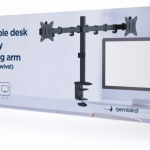 SOPORTE DE PARED GEMBIRD PARA TV (INCLINABLE) 2 PANTALLAS 17-32'' HASTA 9 KG 8716309126076 MA-D2-01