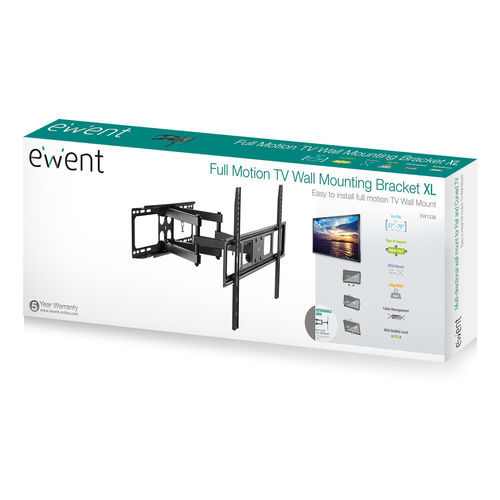 SOPORTE PARED MONITOR/TV EASY TURN 37"/70" MAX.40KG MULTI-DIRECCIONAL - Imagen 12