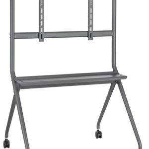 SOPORTE SUELO AISENS RUEDAS BANDEJA DVD PANTALLA 120KG 50-86 8436574708271 FT86FE-143