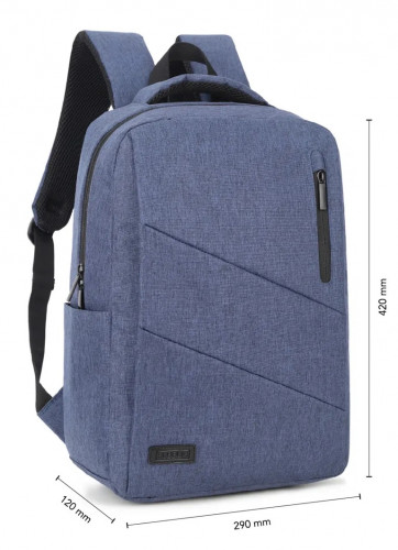 SUBBLIM City Backpack maletines para portátil 39,6 cm (15.6") Mochila Azul - Imagen 4