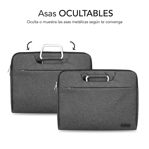 SUBBLIM Funda Ordenador Business Laptop Sleeve 15,6" Grey - Imagen 3