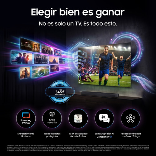 Samsung TV 65" OLED S83H 4K Vision AI Smart TV (2026) - Imagen 6