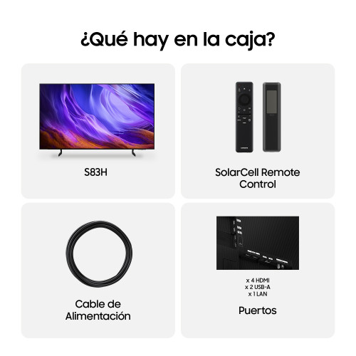Samsung TV 65" OLED S83H 4K Vision AI Smart TV (2026) - Imagen 8