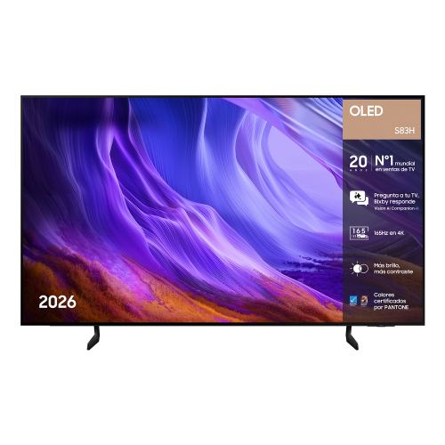 Samsung TV 65" OLED S83H 4K Vision AI Smart TV (2026) 8806099111090 | P/N: TQ65S83HAEXXC | Ref. Artículo: 1410585