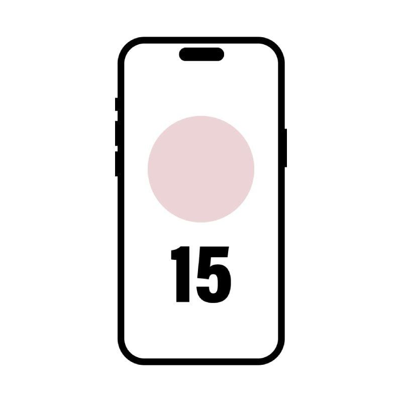 Smartphone Apple iPhone 15 128Gb/ 6.1"/ 5G/ Rosa 195949036170 MTP13QL/A APL-IPHONE MTP13QL/A