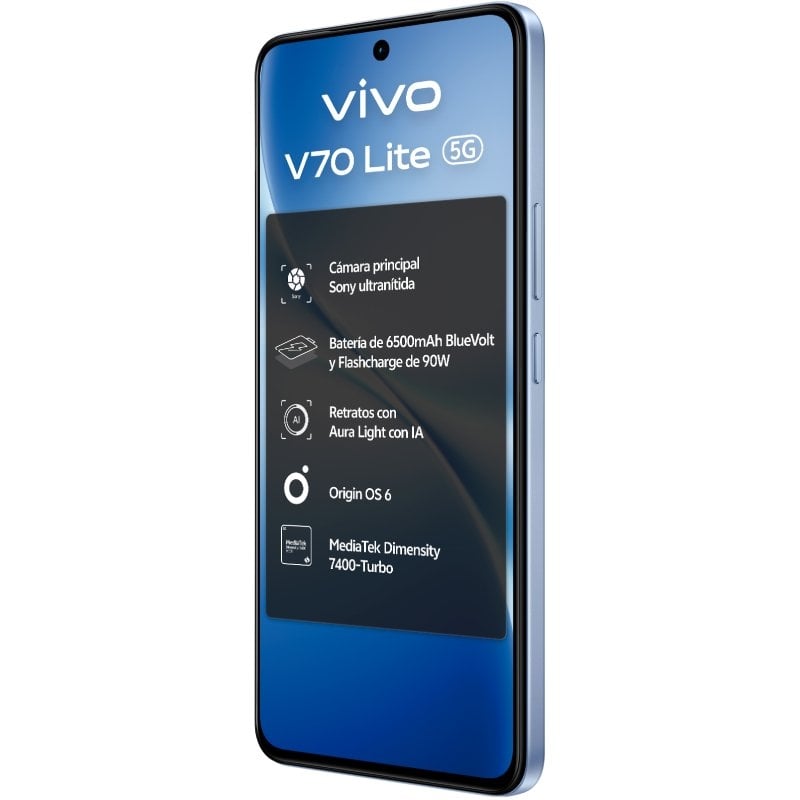 Smartphone Vivo V70 Lite 6GB/ 256GB/ 6.77"/ 5G/ Azul - Imagen 4