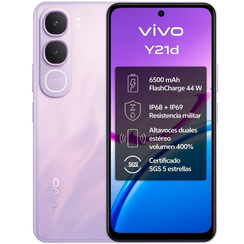 Smartphone Vivo Y21d 4GB/ 128GB/ 6.68"/ Púrpura 6932204521460 5672612 VIVO-SP Y21D 4-128 PUR