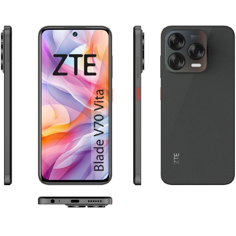 Smartphone ZTE Blade V70 Vita 4GB/ 256GB/ 6.7"/ Gris Oscuro - Imagen 5
