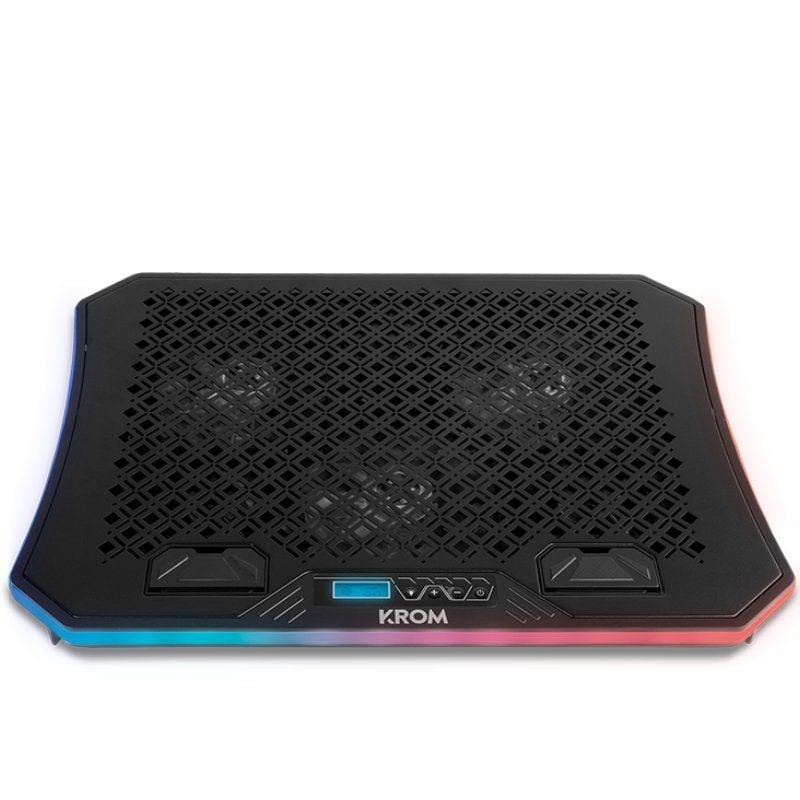Soporte Refrigerante Krom Kooler para Portátiles hasta 19"/ Iluminación LED 8436587971945 NXKROMKOOLER KROM-REF KOOLER