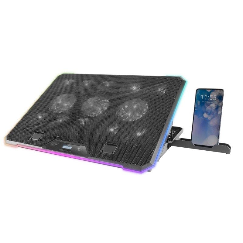 Soporte Refrigerante Mars Gaming MNBC13 para Portátiles hasta 17"/ Iluminación LED - Imagen 2